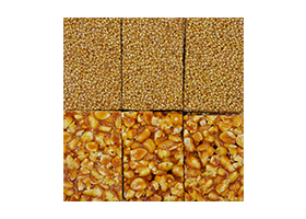 Til chiki or sesame seeds chiki and peanuts chiki